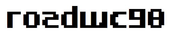 RoadWC98字体