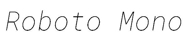 Roboto Mono字体