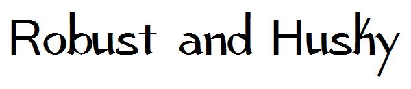 Robust and Husky字体