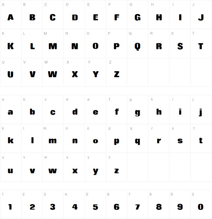 Rolling No One字体