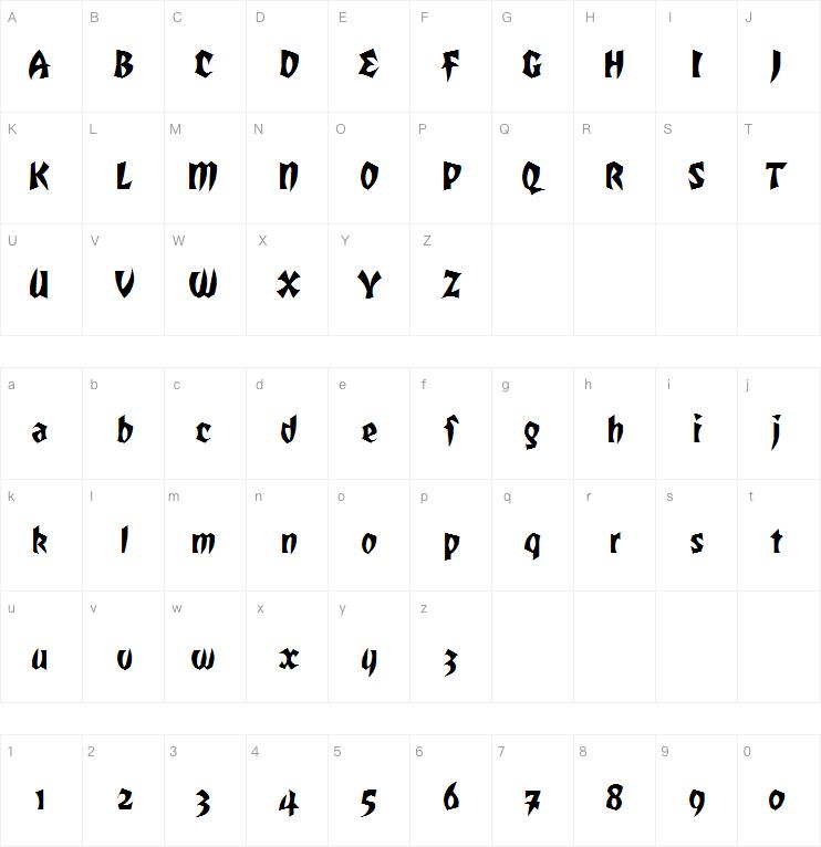 Romulan Falcon字体