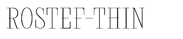Rostef-Thin字体