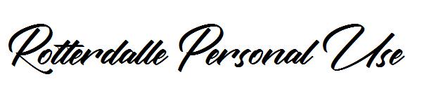 Rotterdalle Personal Use字体