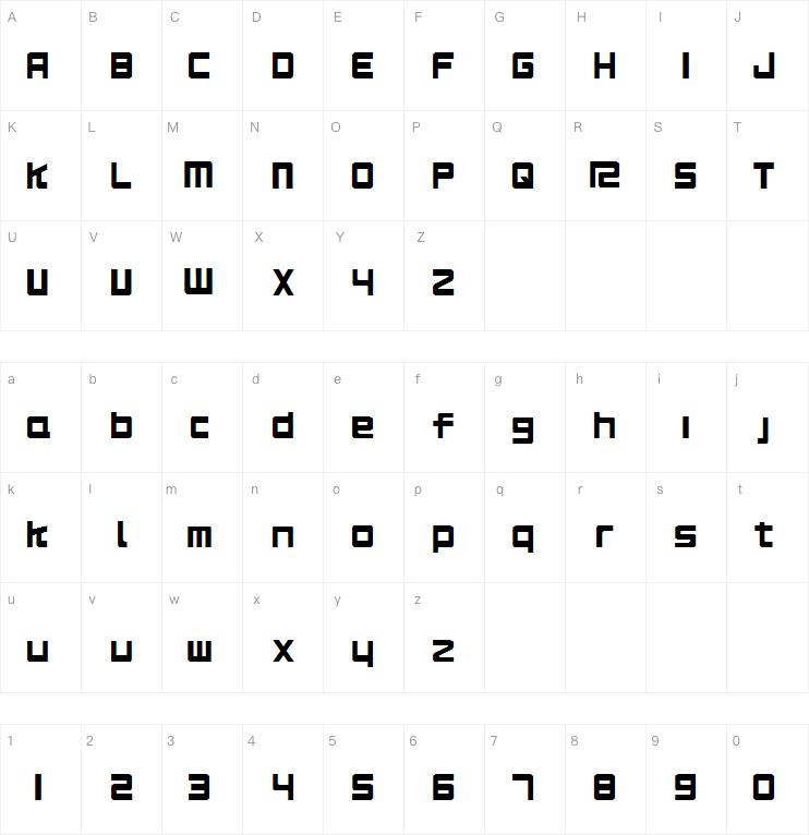 RS125 Original字体