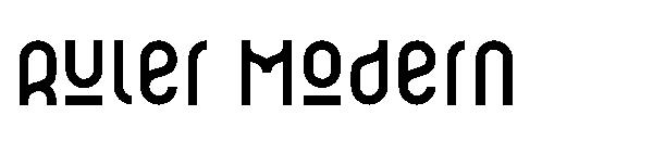 Ruler Modern字体