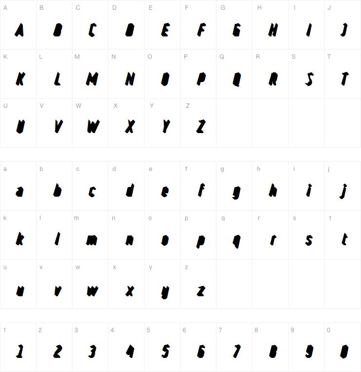 Ruler Volume字体