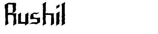 Rushil字体