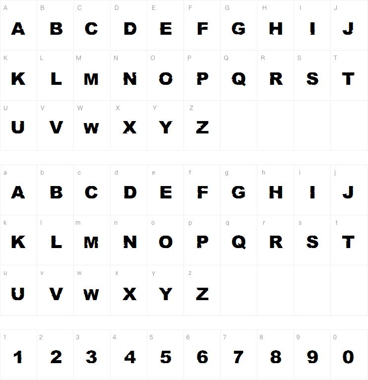 Rust never sleeps字体