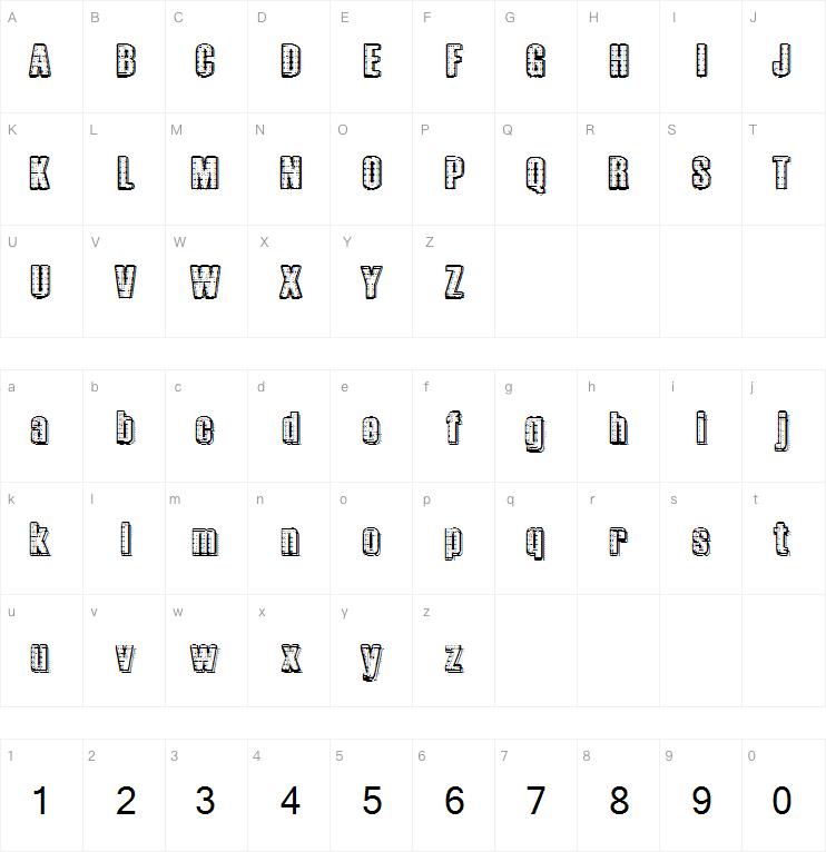 RvD Printplate字体