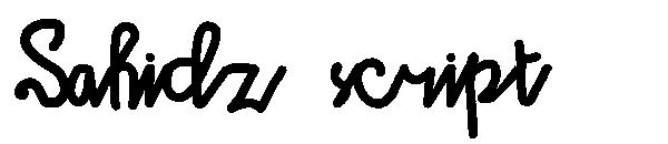 Sahidz script