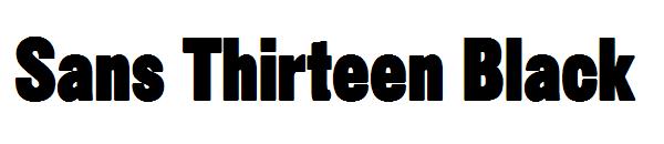 Sans Thirteen Black