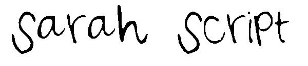 Sarah Script字体