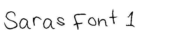 Saras Font 1字体