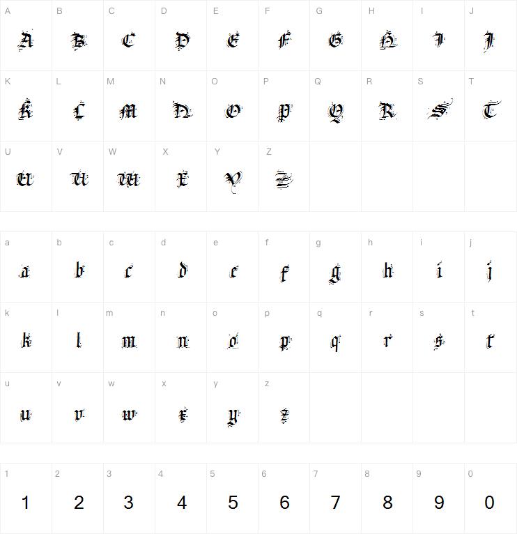 Satanas Humanum Salvator字体