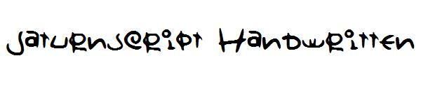 Saturnscript Handwritten字体