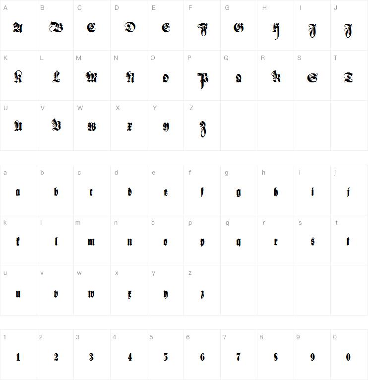 Schmale Anzeigenschrift字体