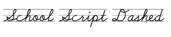 School Script Dashed