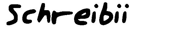 Schreibii字体