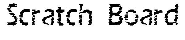 Scratch Board字体