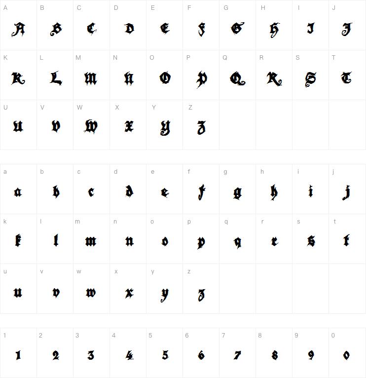 Season of the Witch Black字体