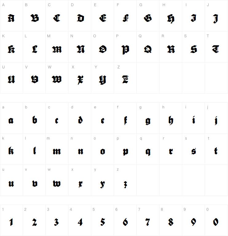 Sebaldus-Gotisch字体