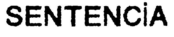 Sentencia字体
