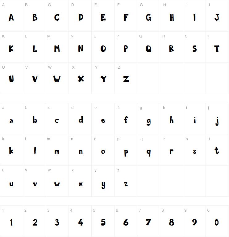 Shaped Corner-Basic字体