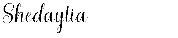 Shedaytia字体