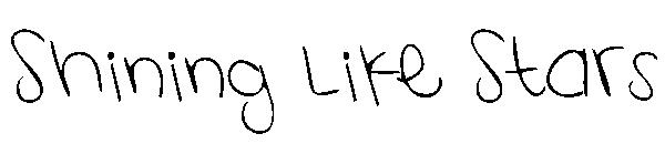 Shining Like Stars字体