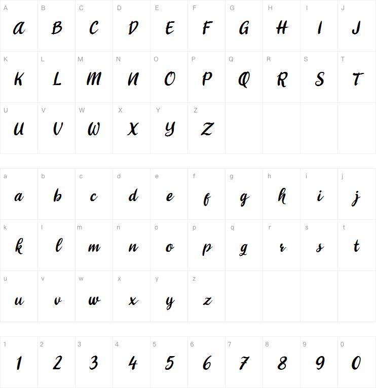 Shitoberry ithalic字体