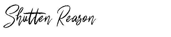 Shutten Reason字体