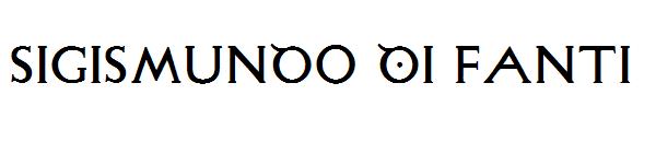 Sigismundo Di Fanti字体
