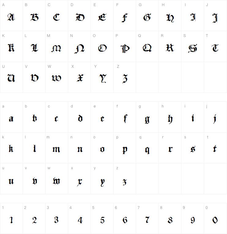 Sketched Cassius Broken字体