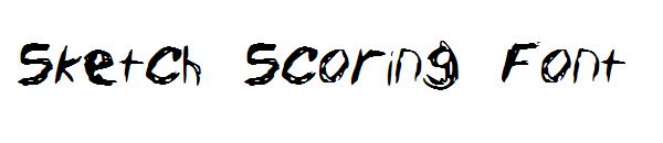Sketch Scoring Font字体