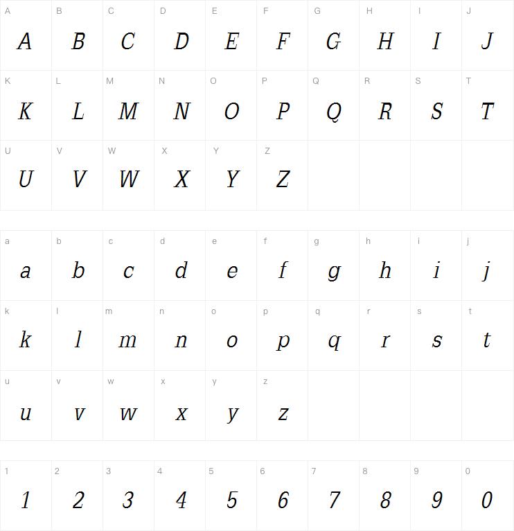 Slab Romana字体