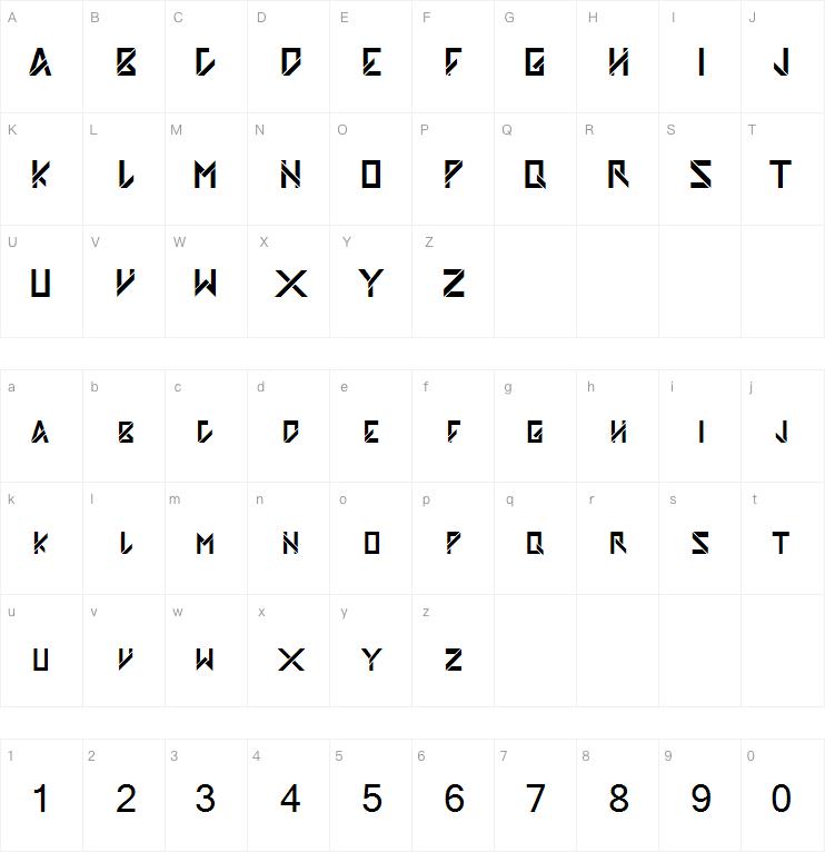 Slashfold字体