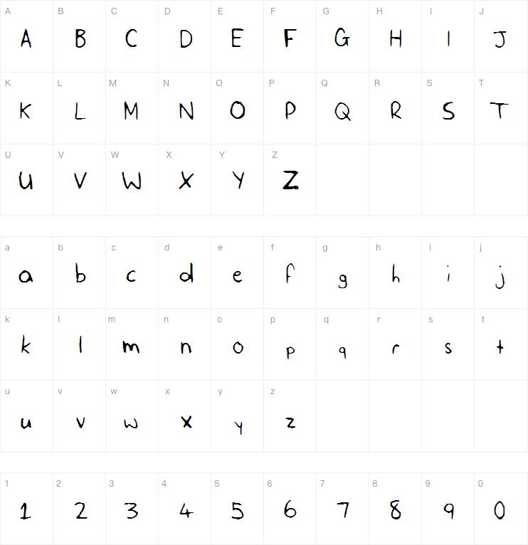 SLF Handwriting字体