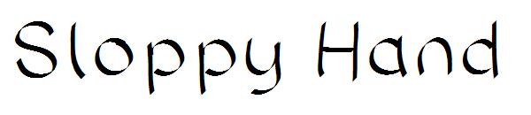 Sloppy Hand字体
