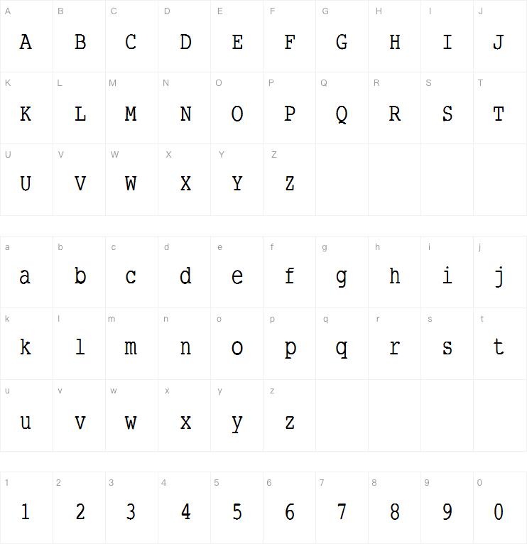 SmallType Writing字体