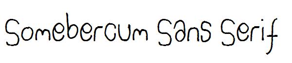 Somebercum Sans Serif字体