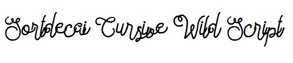 Sortdecai Cursive Wild Script
