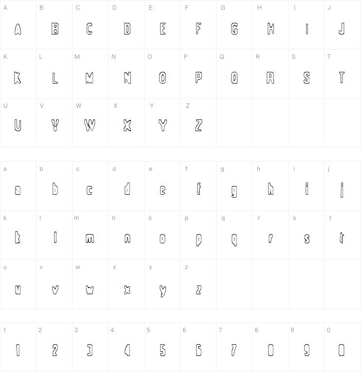 Space-ship 354字体