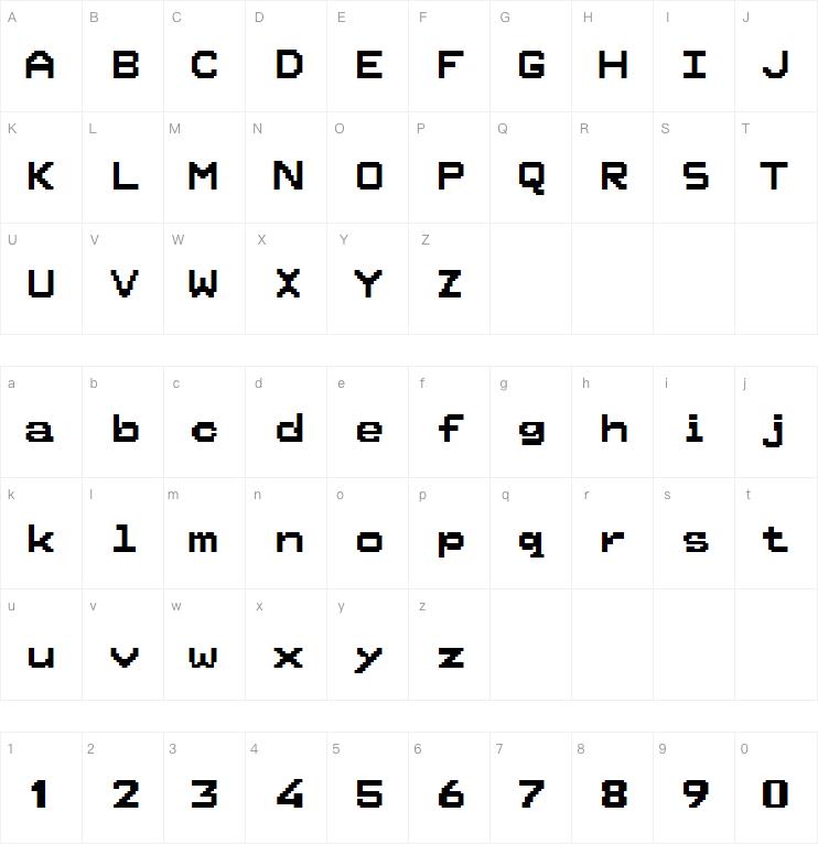 Spanish Teletext字体