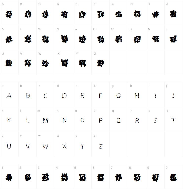 Splash Blobs n Dots字体