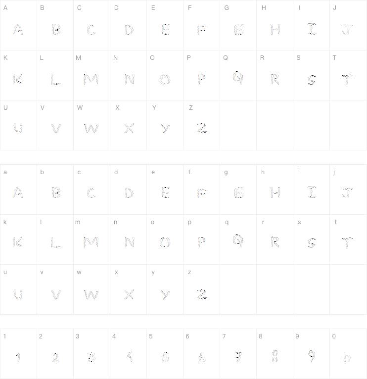 Spooky Stencil字体