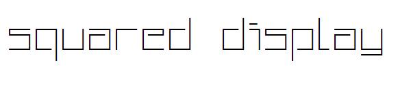 Squared Display字体