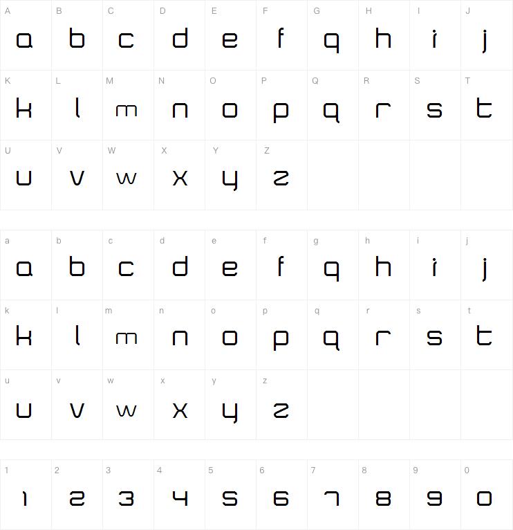 SquareType B字体
