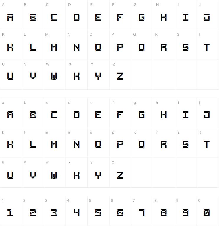 Square Wood-7字体