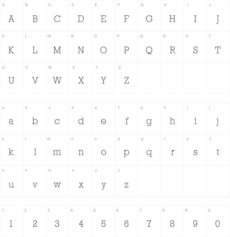 StaffordSerial Xlight字体