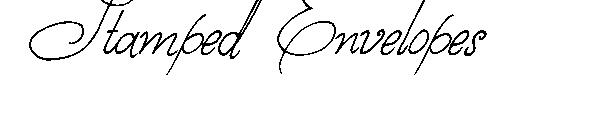 Stamped Envelopes
